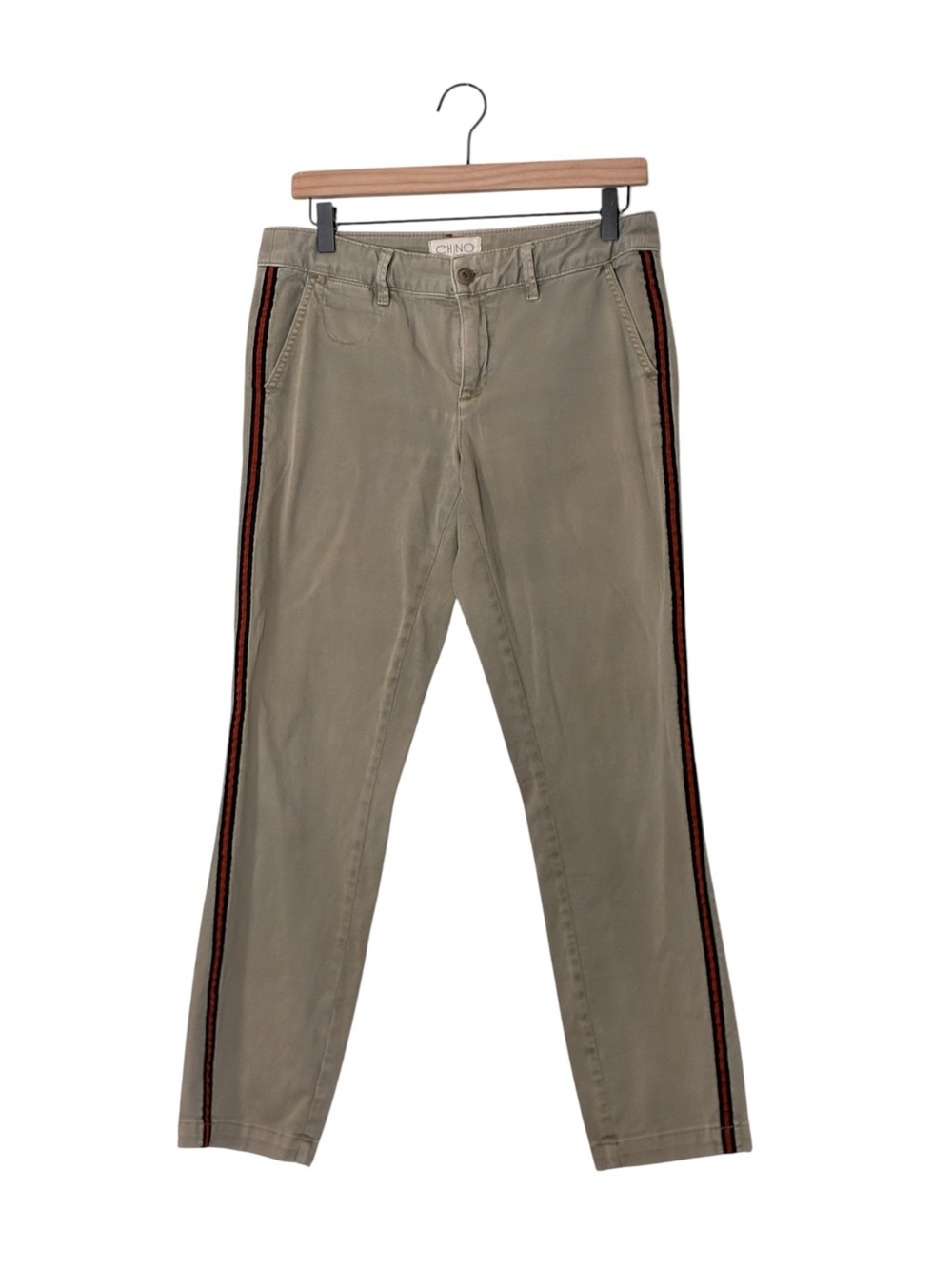 Anthropologie | *AS IS ankle mid rise green chino pants size 4